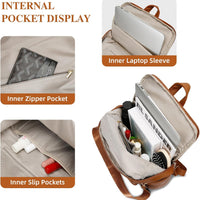 Anti-Theft Leather Backpack (Black)