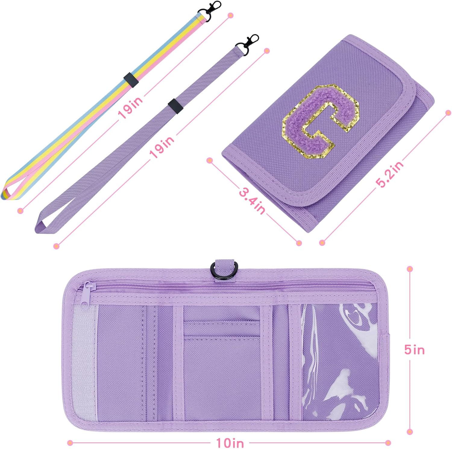 Girls Wallet with Initial