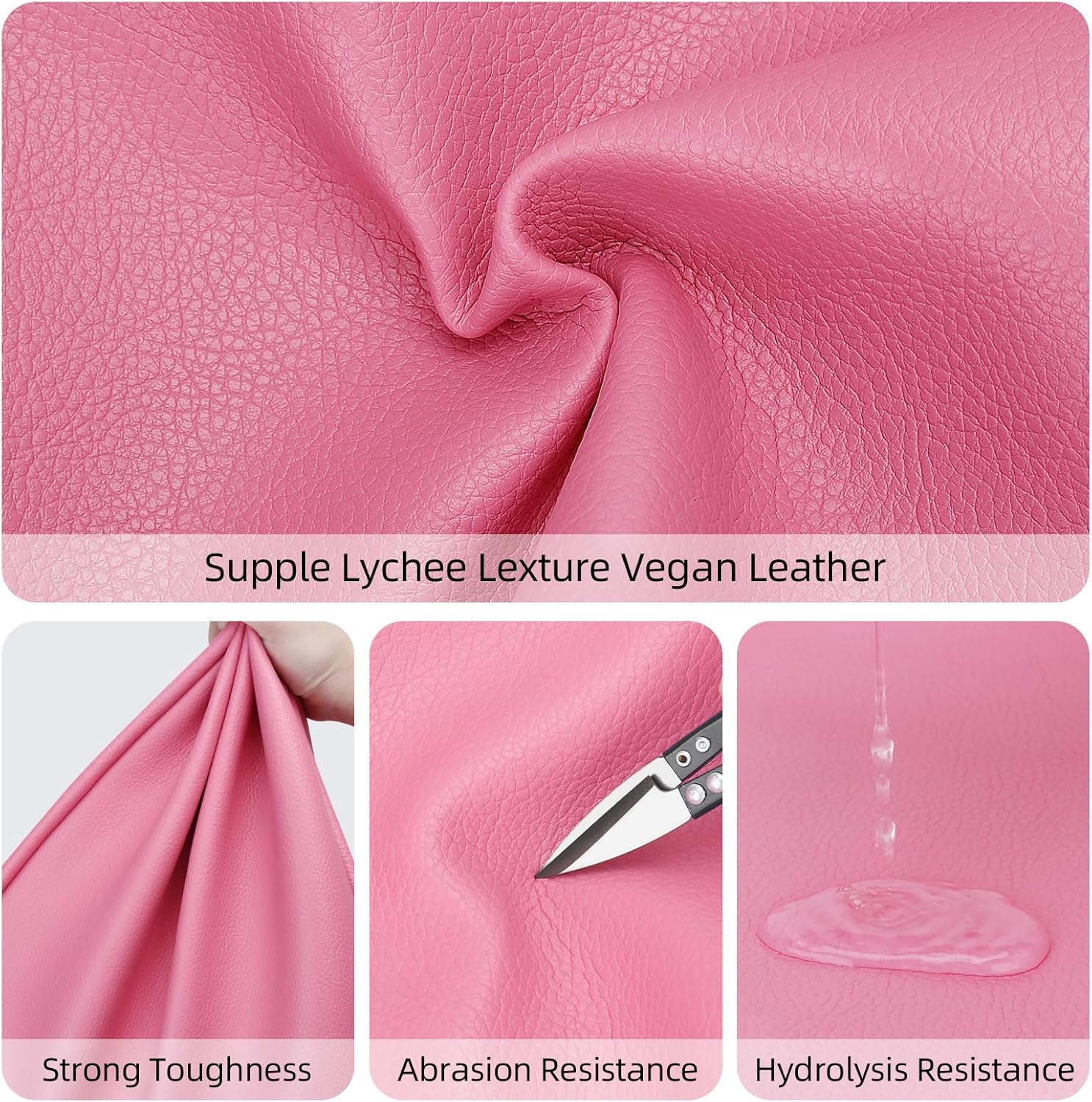 Large Vegan Leather Tote Bag