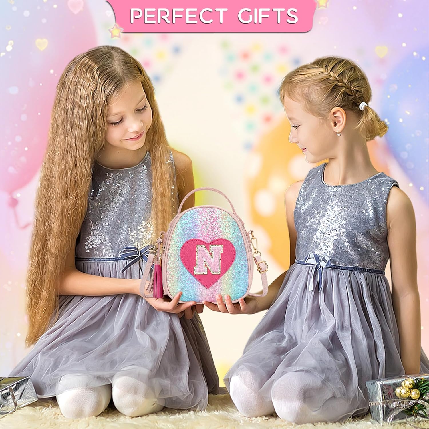 Girls Heart Crossbody Bag (Small)