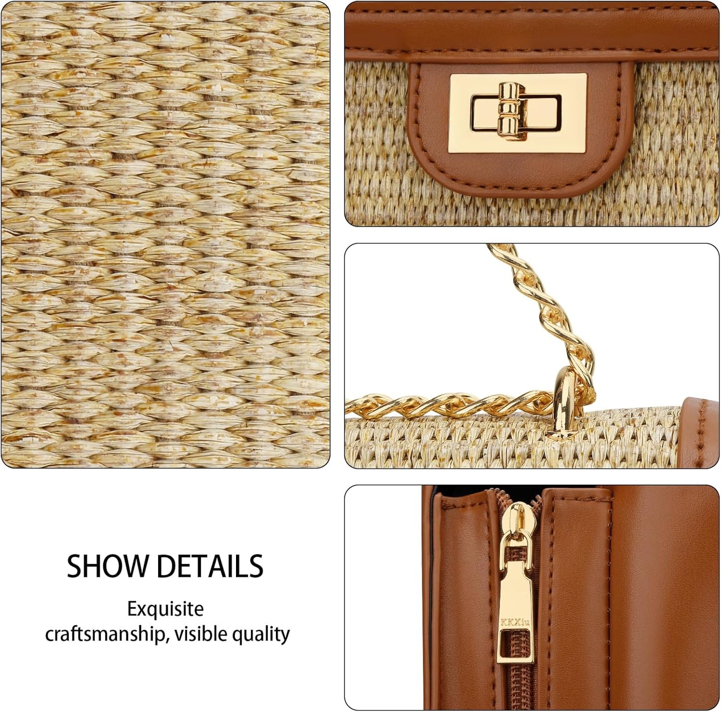 Women’s Straw Crossbody Bag