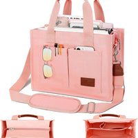 Large Canvas Tote Crossbody Bag