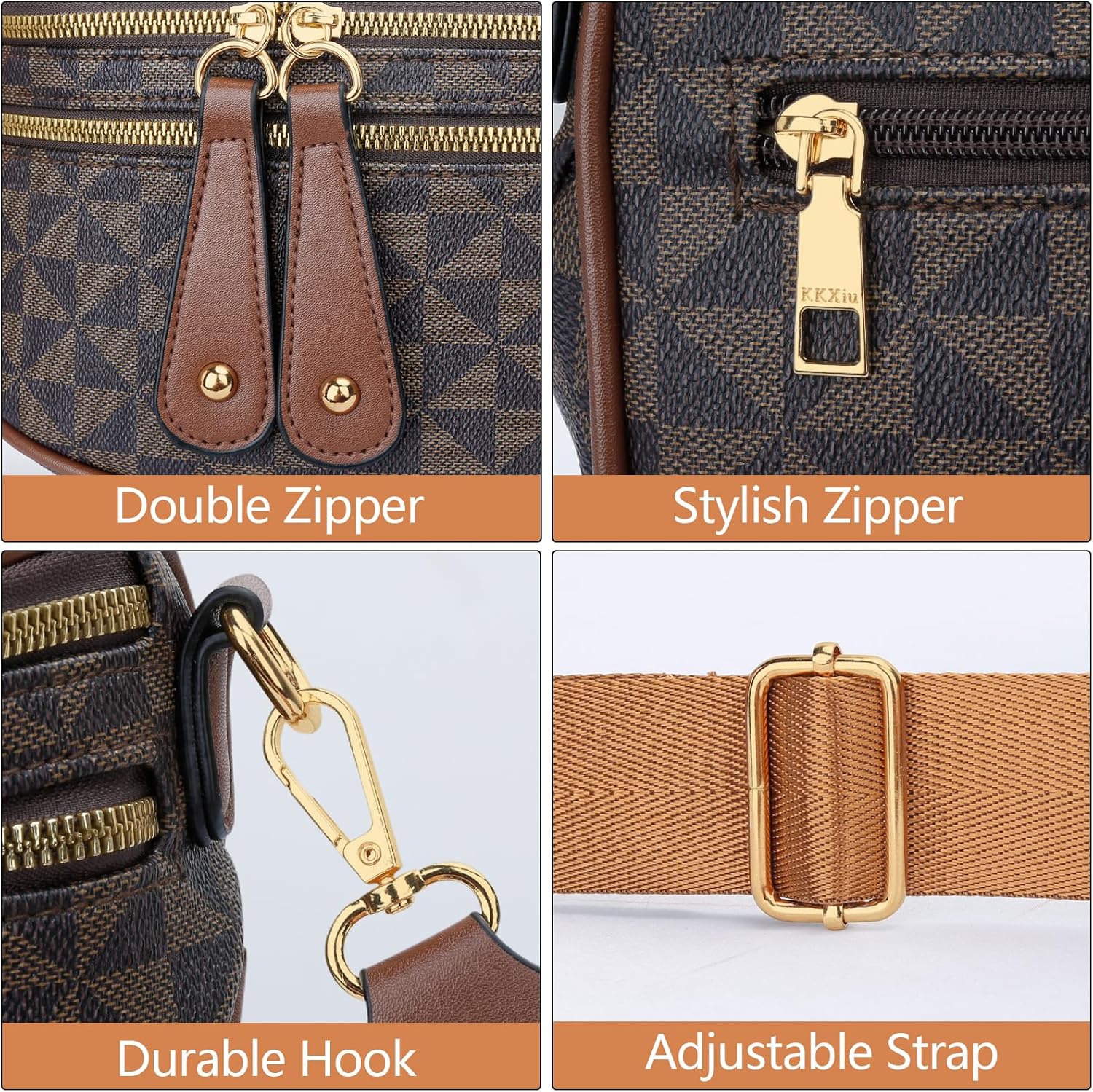 Trendy Leather Sling Crossbody Bag