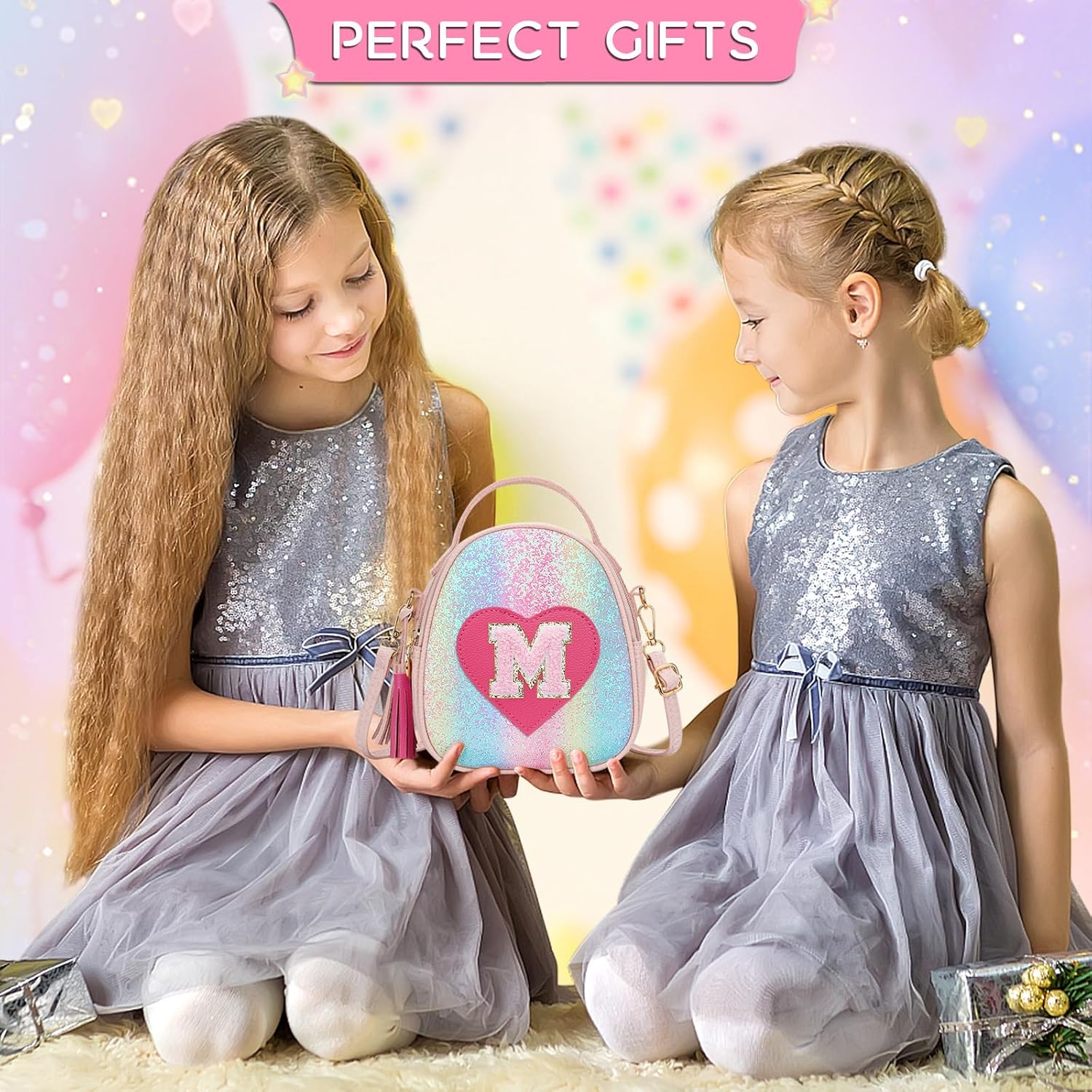 Girls Heart Crossbody Bag (Small)