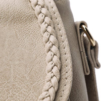 Tassel Flap Saddle Crossbody Bag