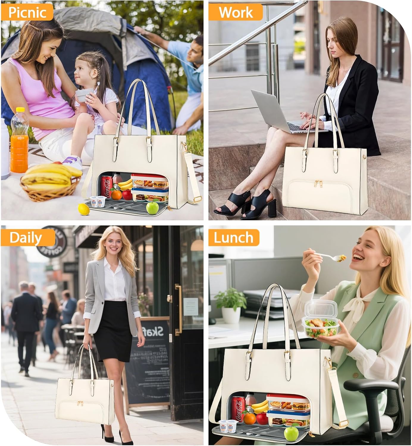 Laptop & Lunch Work Tote Bag