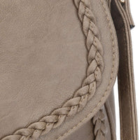 Tassel Flap Saddle Crossbody Bag