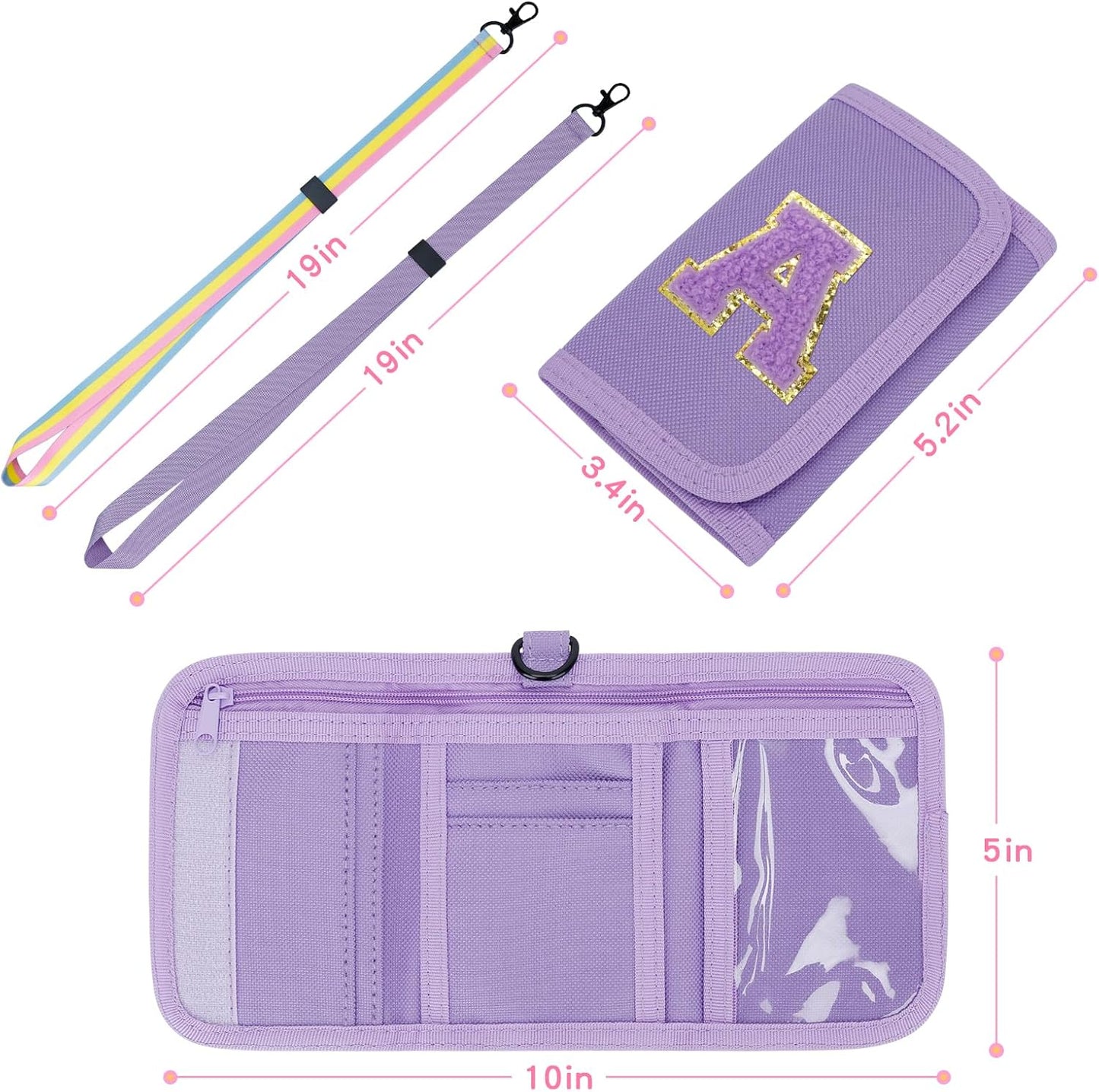 Girls Wallet with Initial