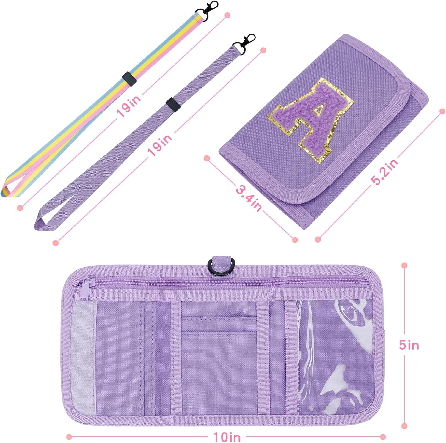 Girls Wallet with Initial