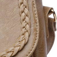 Tassel Flap Saddle Crossbody Bag