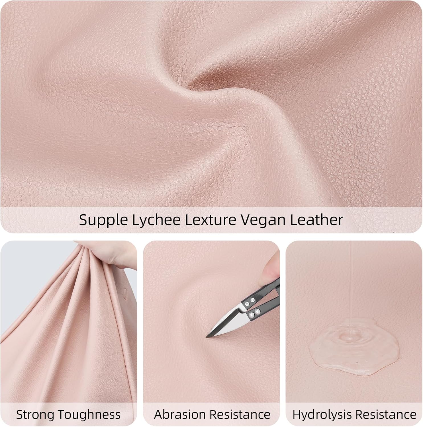 Large Vegan Leather Tote Bag