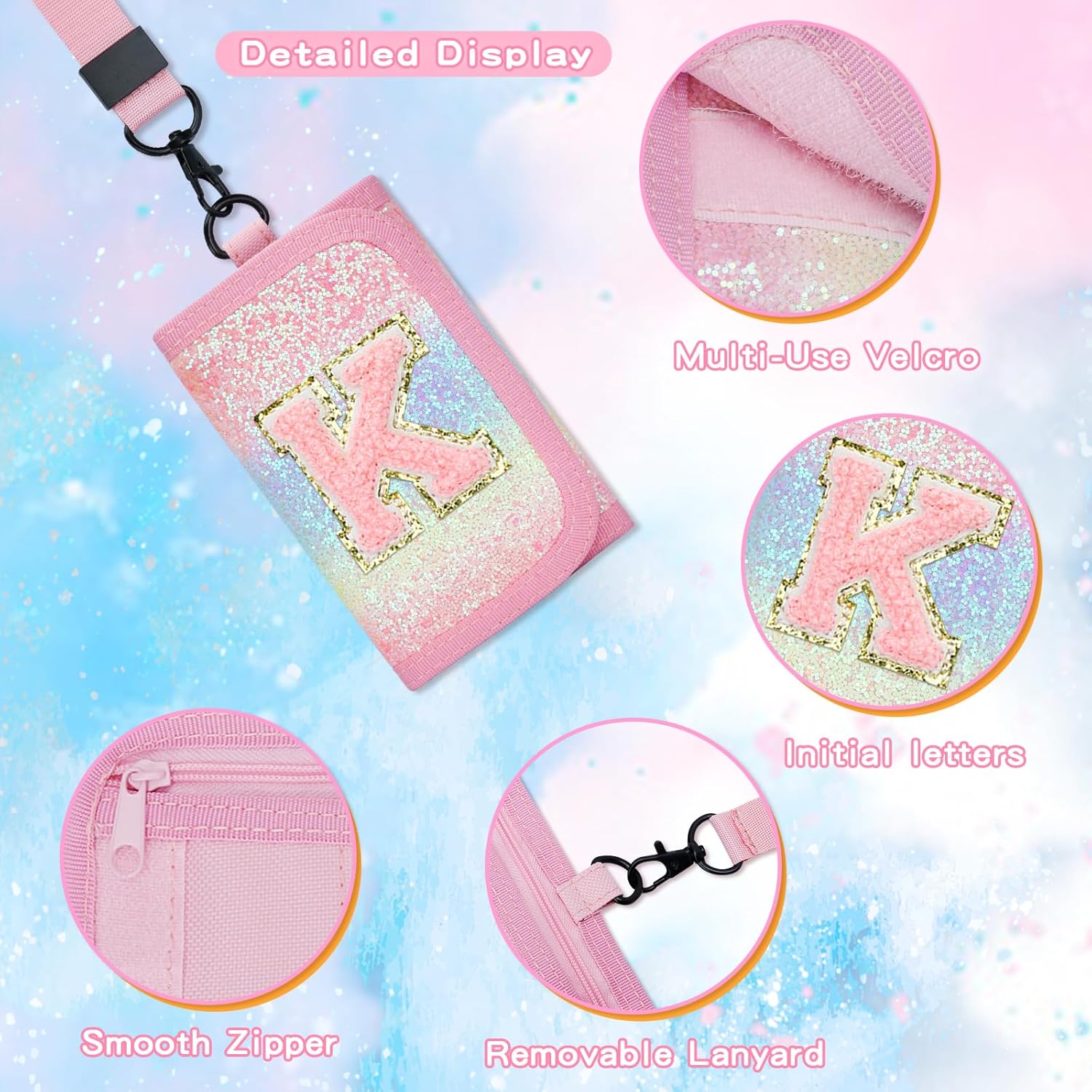 Girls Wallet with Initial