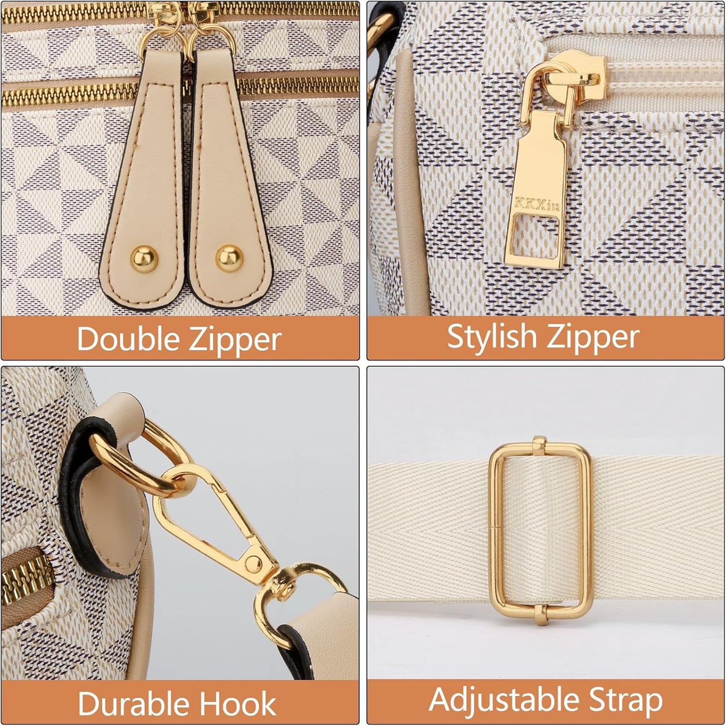 Trendy Leather Sling Crossbody Bag