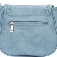 Tassel Flap Saddle Crossbody Bag