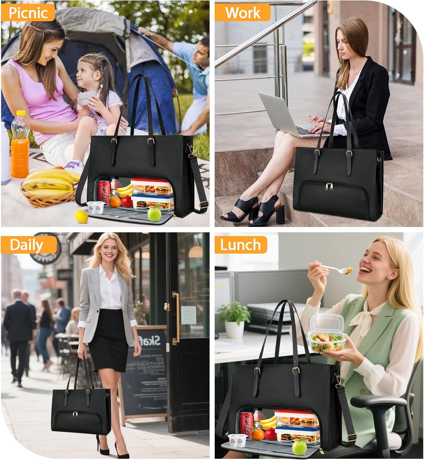Laptop & Lunch Work Tote Bag