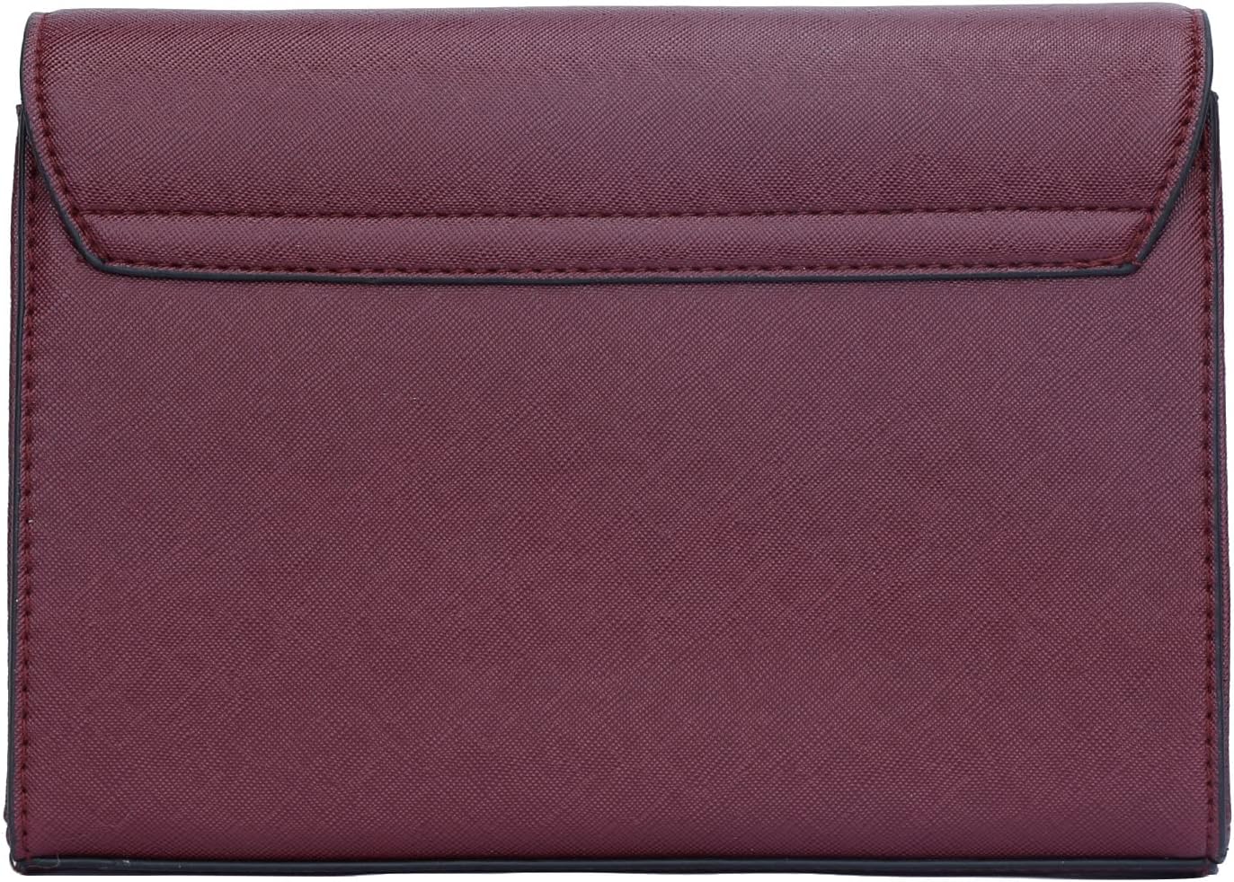 Faux Leather Envelope Clutch