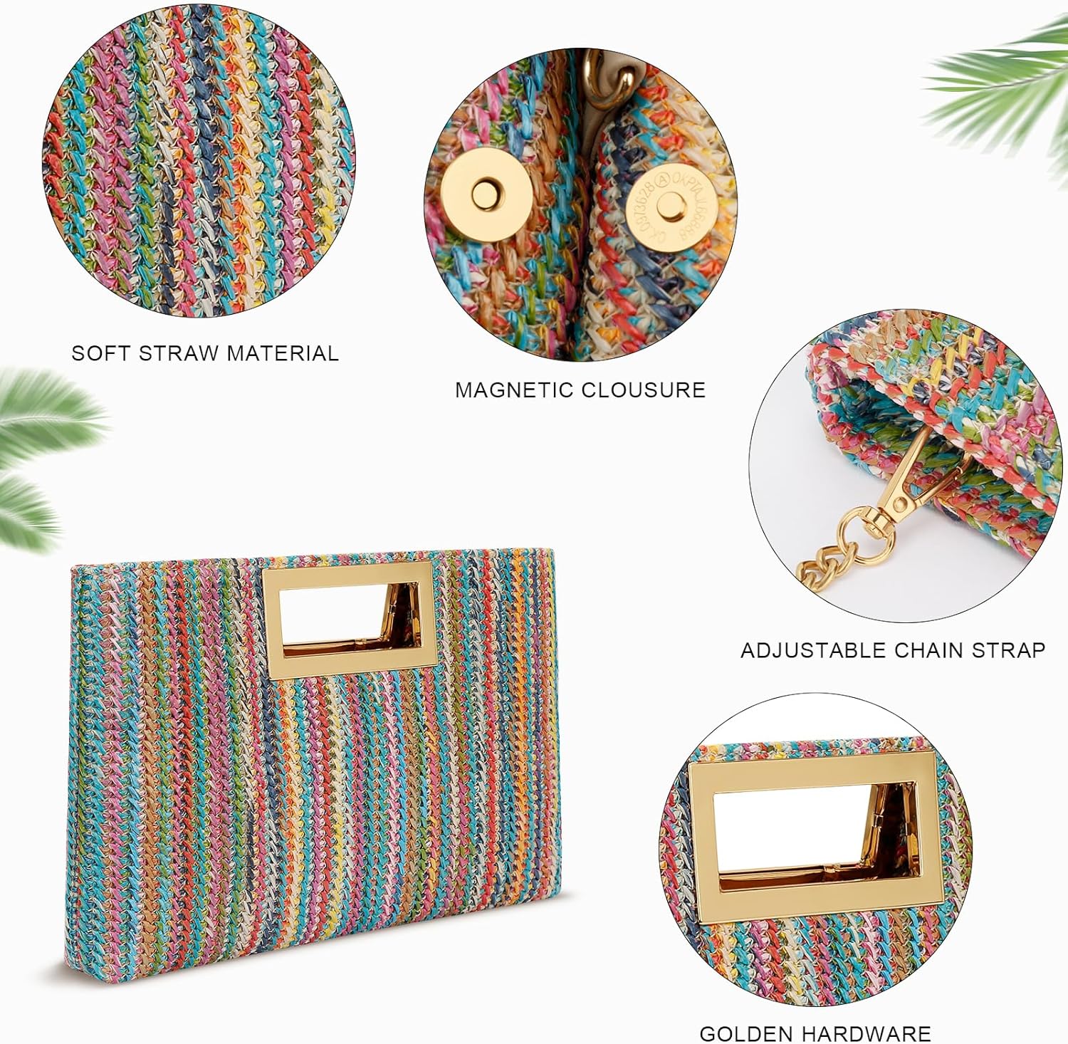 Vegan Leather Formal Clutch Purse