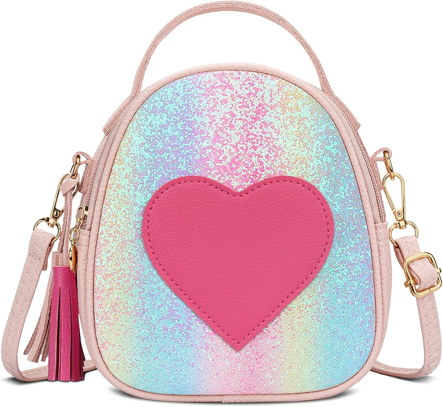 Girls Heart Crossbody Bag (Small)