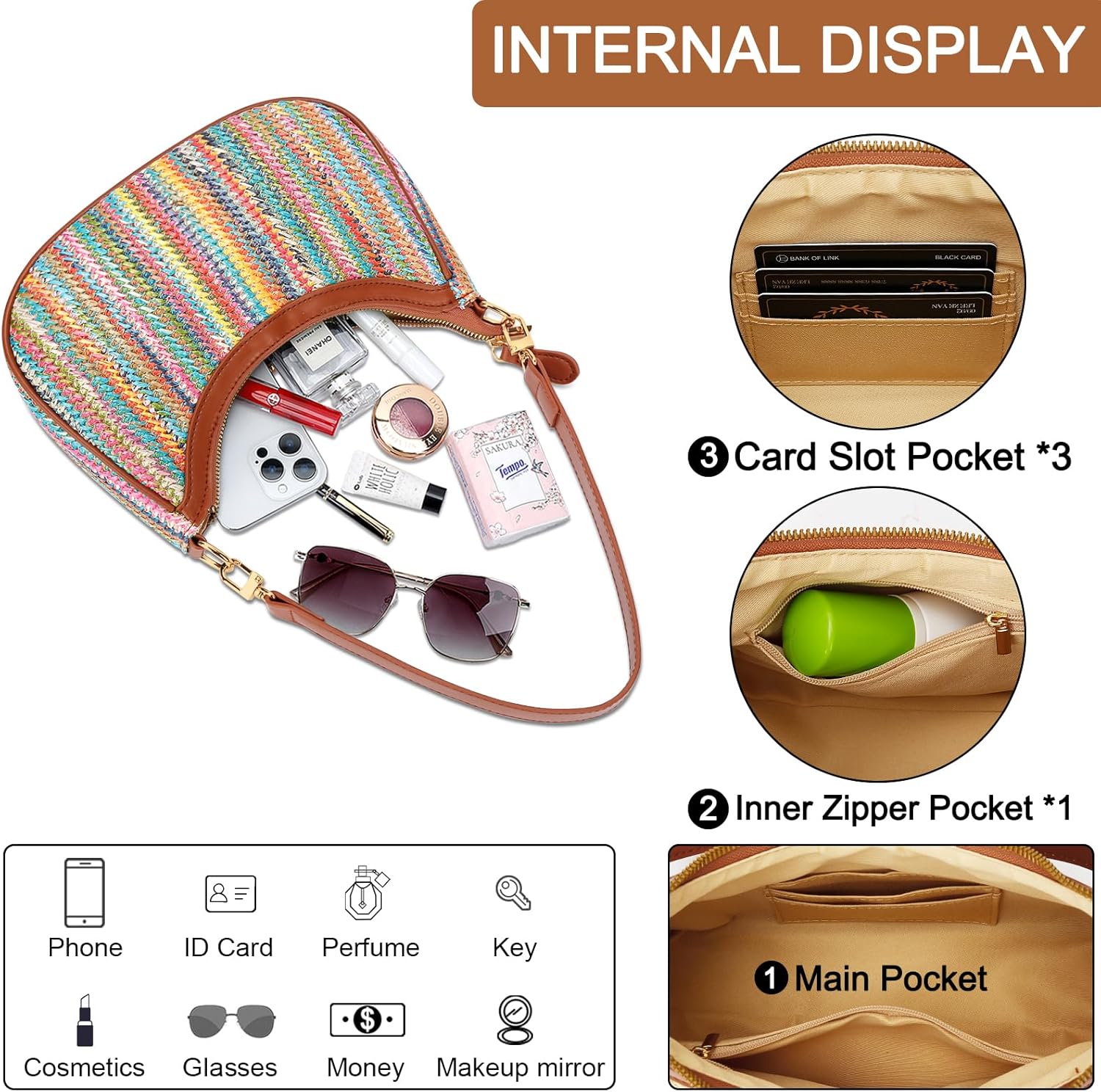 Retro Underarm Hobo Purse