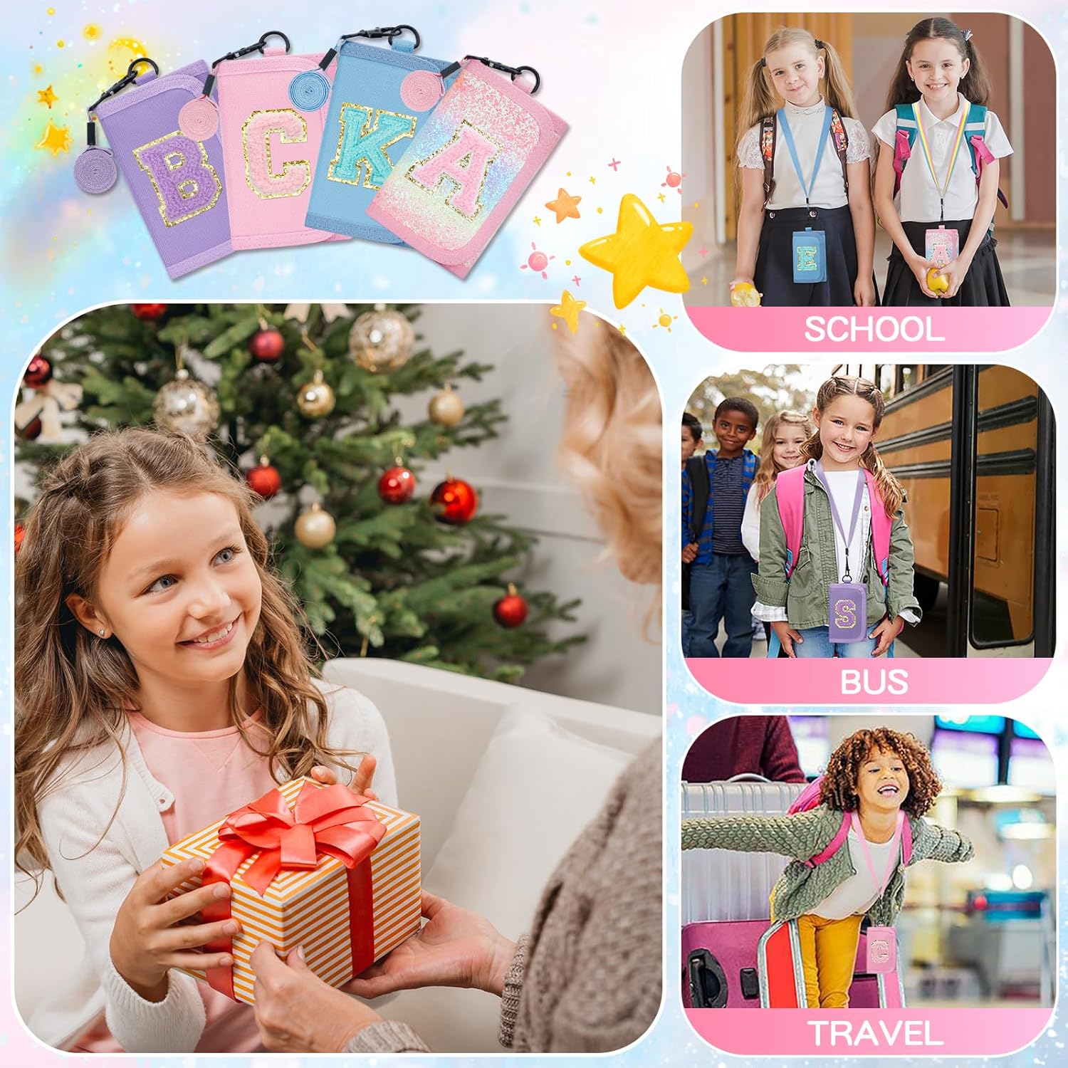 Girls Wallet with Initial