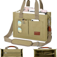 Large Canvas Tote Crossbody Bag