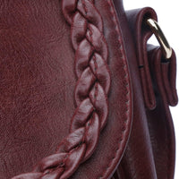 Tassel Flap Saddle Crossbody Bag