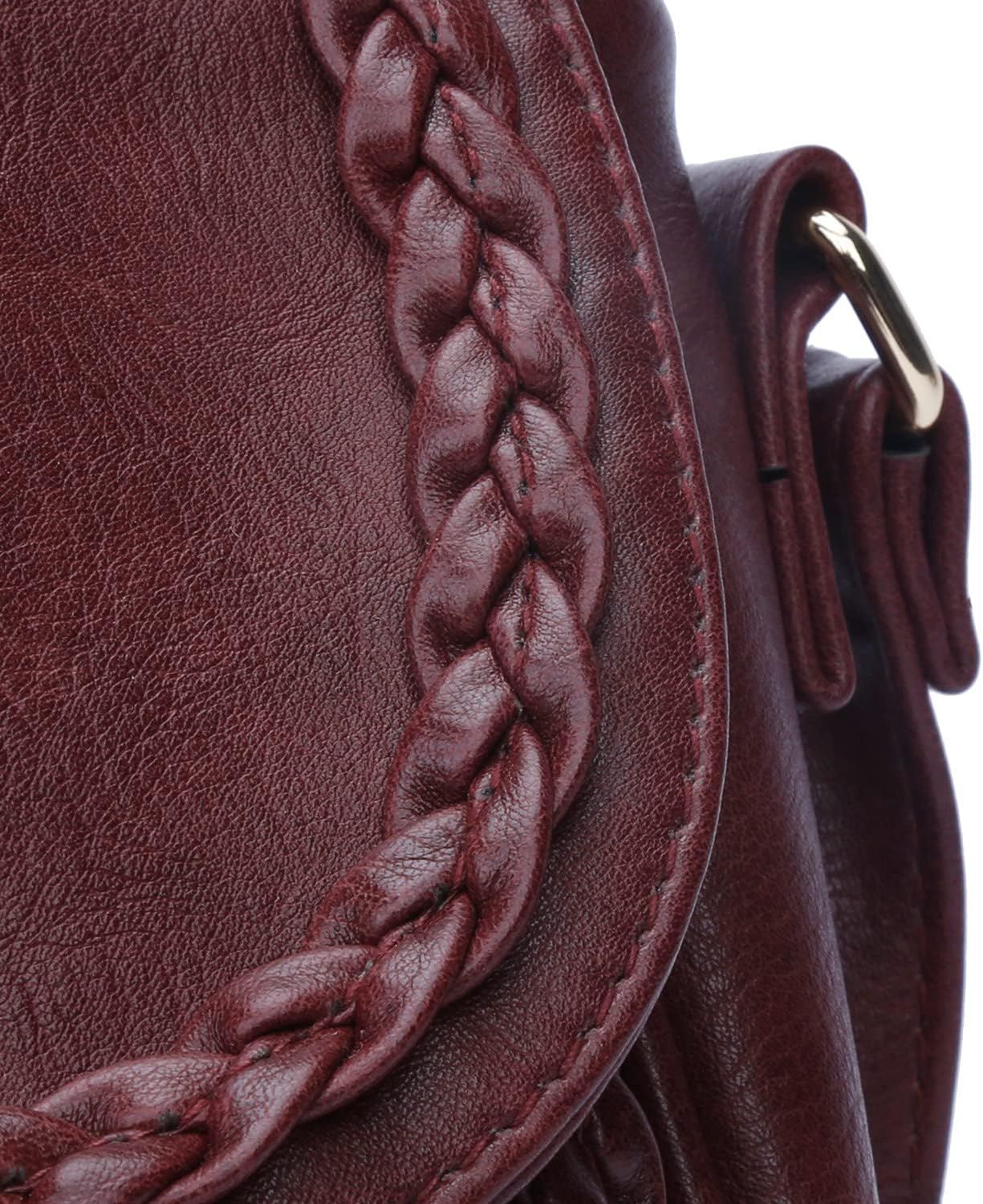 Tassel Flap Saddle Crossbody Bag