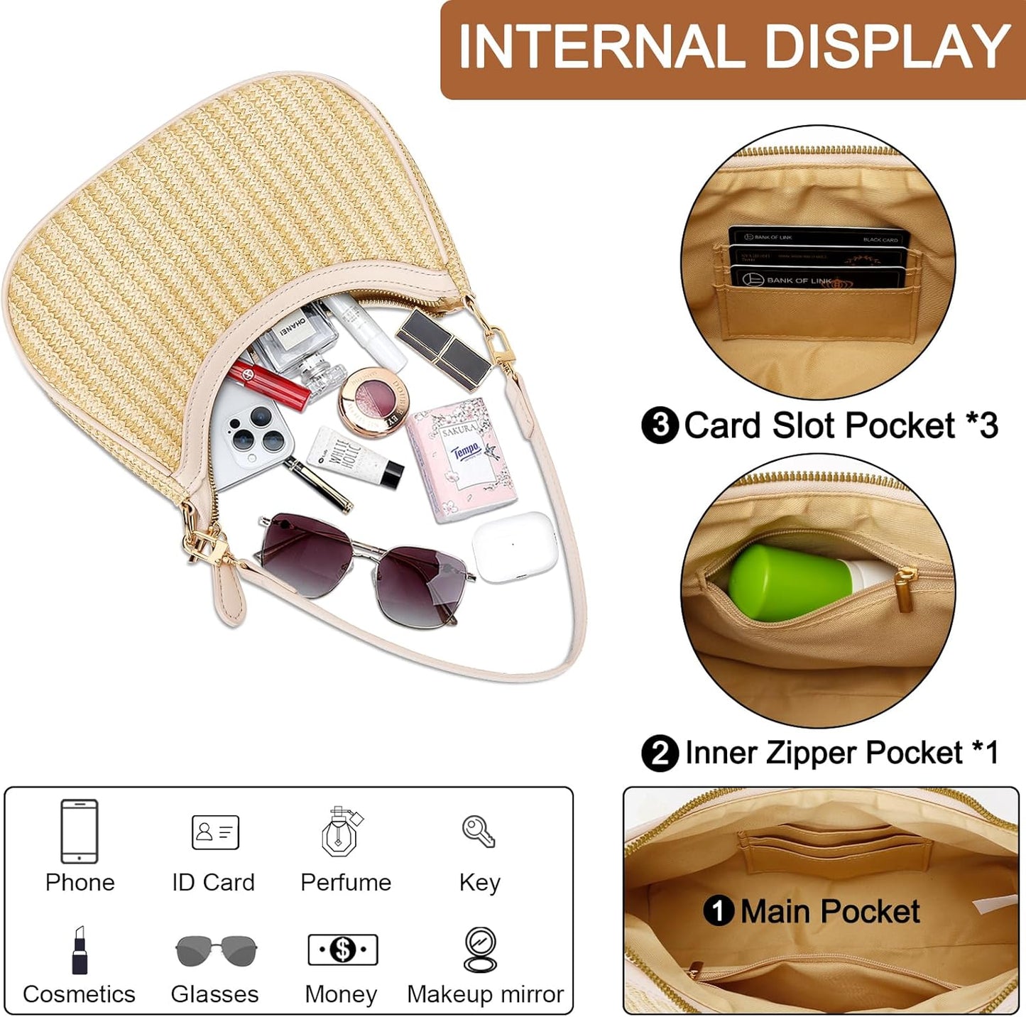 Retro Underarm Hobo Purse