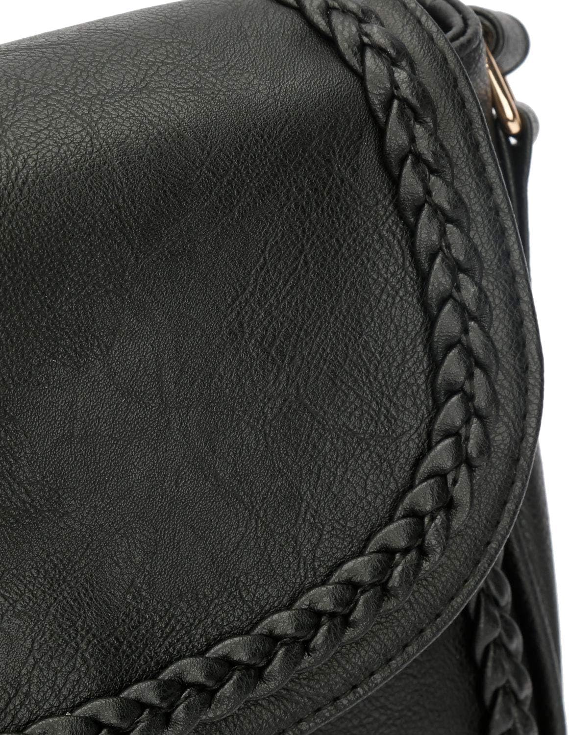 Tassel Flap Saddle Crossbody Bag