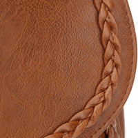 Tassel Flap Saddle Crossbody Bag