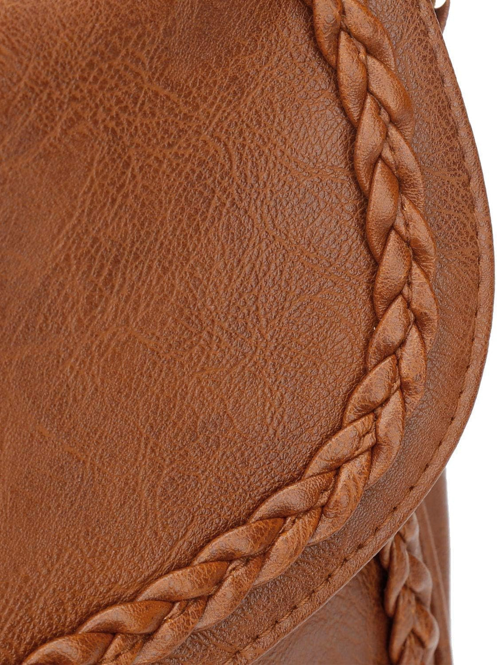 Tassel Flap Saddle Crossbody Bag