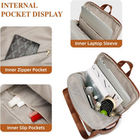 Anti-Theft Leather Backpack (Black)