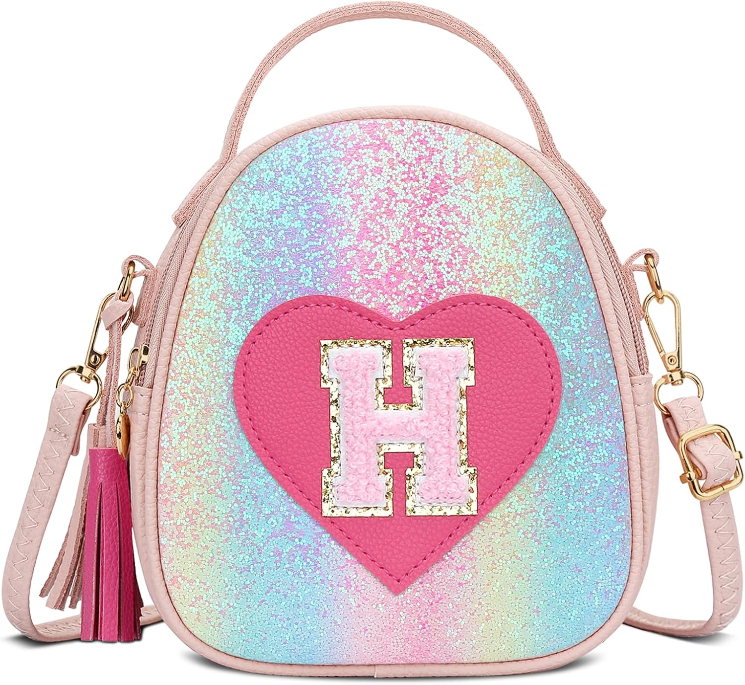 Girls Heart Crossbody Bag (Small)