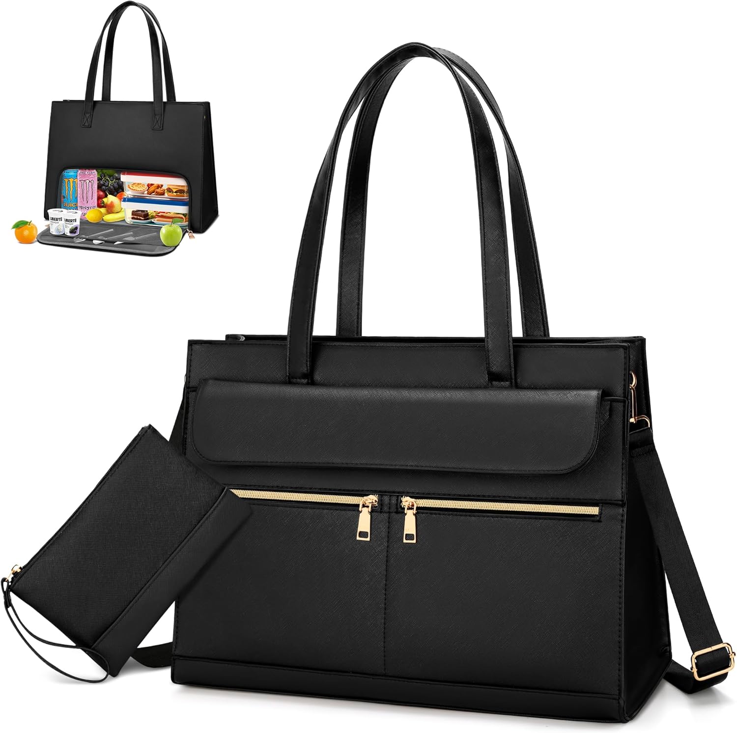 2-in-1 Laptop Lunch Tote Bag