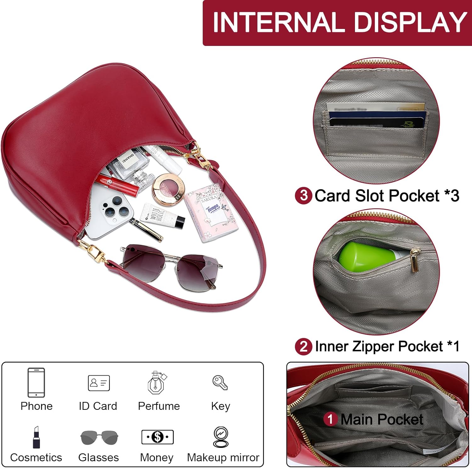 Retro Underarm Hobo Purse