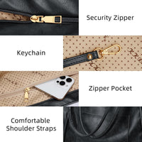 Large Leather Travel Tote Bag