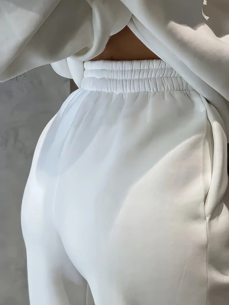 Women's Autumn/Winter New Solid Color Hoodie Set