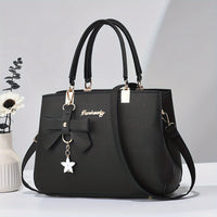 Elegant Bow Accent Handbag