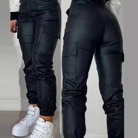 Women's High-Stretch Cargo Denim Pants