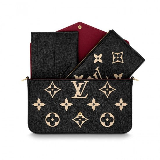Félicie Pochette Gray M69977 Black M80482
