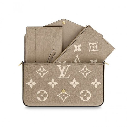Félicie Pochette Gray M69977 Black M80482