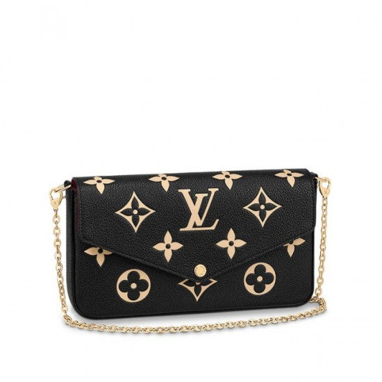Félicie Pochette Gray M69977 Black M80482