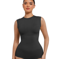 High Neck Sleeveless Bodysuit