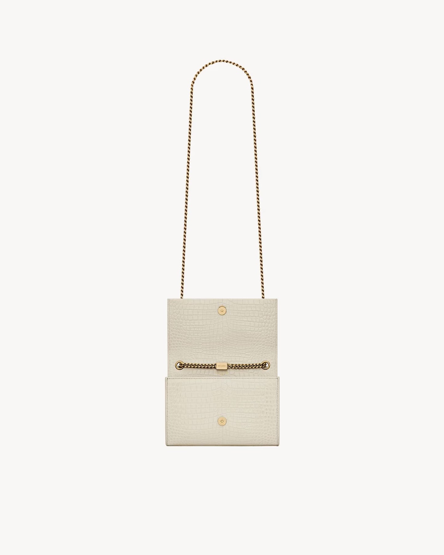 BLANC VINTAGE KATE SMALL TASSEL IN CROCODILE-EMBOSSED LEATHER