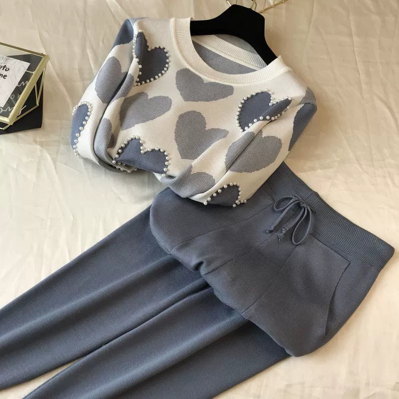 Knit Long Sleeve Co-ord Set