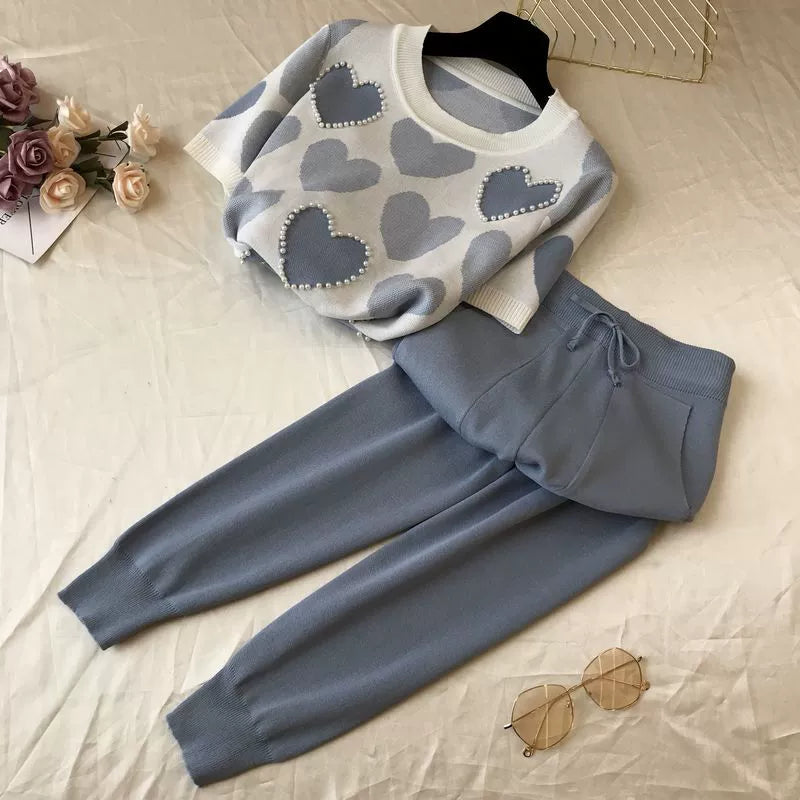 Knit Long Sleeve Co-ord Set