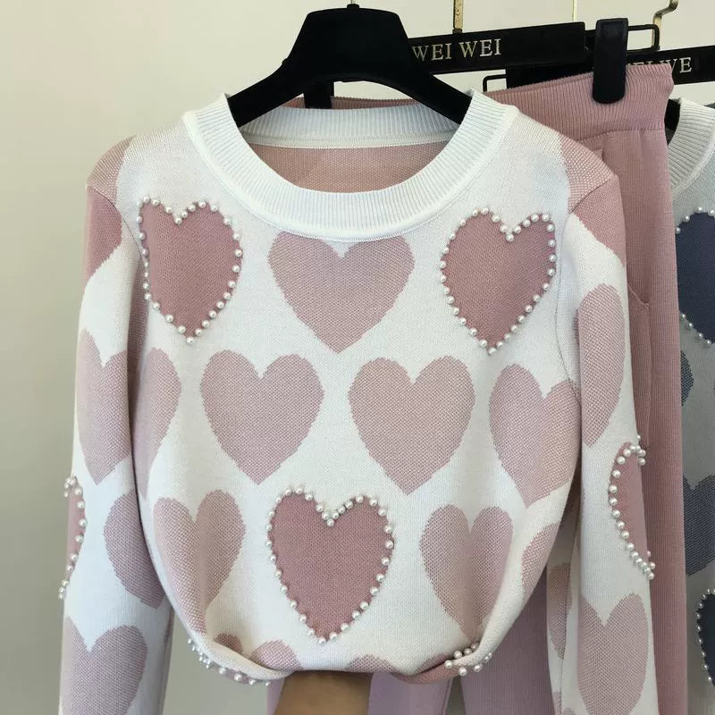 Knit Long Sleeve Co-ord Set