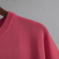 Contrast Split Short Sleeve & Wide Pants Set