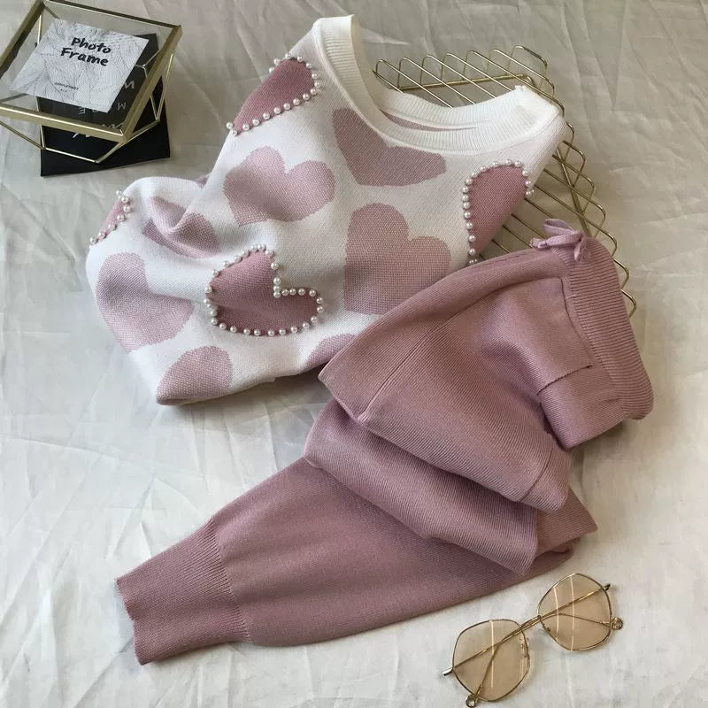 Knit Long Sleeve Co-ord Set