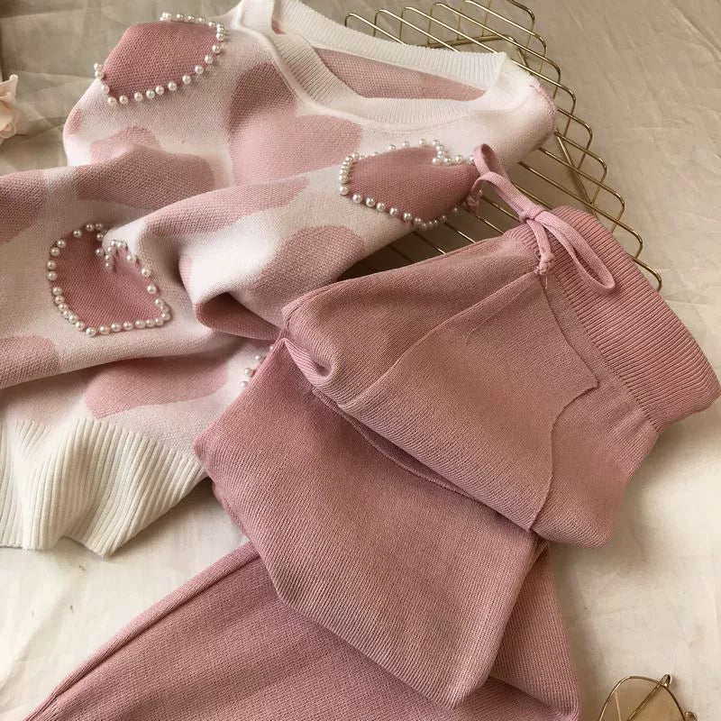 Knit Long Sleeve Co-ord Set